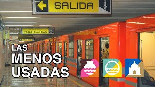 Las 15 Estaciones MENOS USADAS del Metro CDMX en 2023