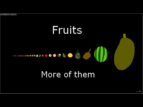 Fruits Size Comparison (Version 4)