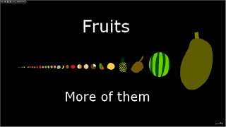 Fruits Size Comparison (Version 4)
