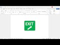 How to create highway exit sign in word