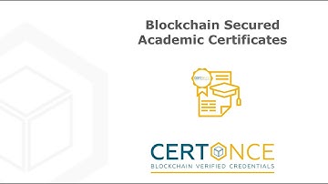 CertOnce Demo Blockchain Verifiable Tamper-proof Certificates