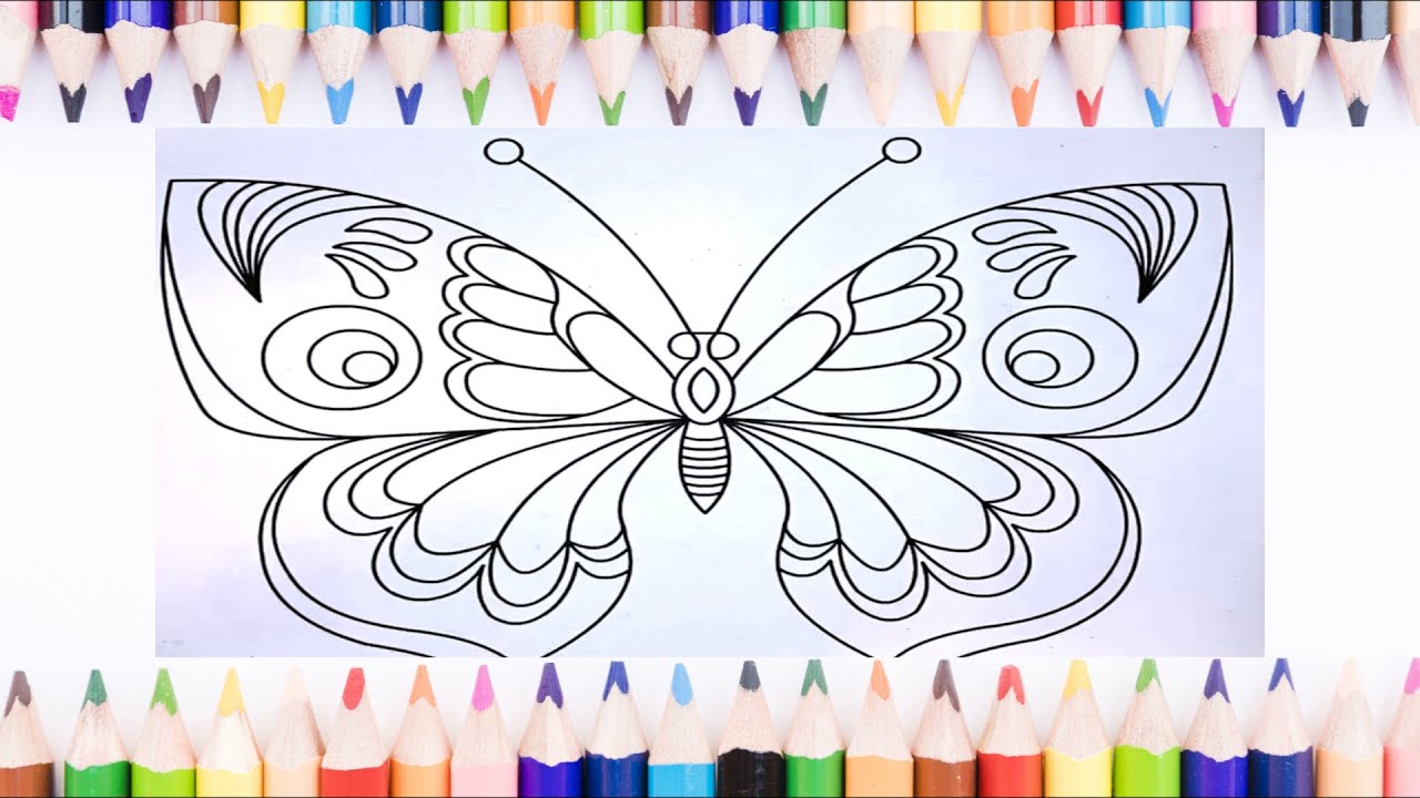 Very beautiful butterflies Coloring Part 3 - YouTube