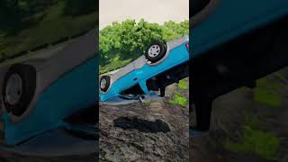 Long Car vs Mountain jump - BeamNG.drive #beamngdrive #shorts