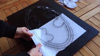 Batman string art (time lapse)