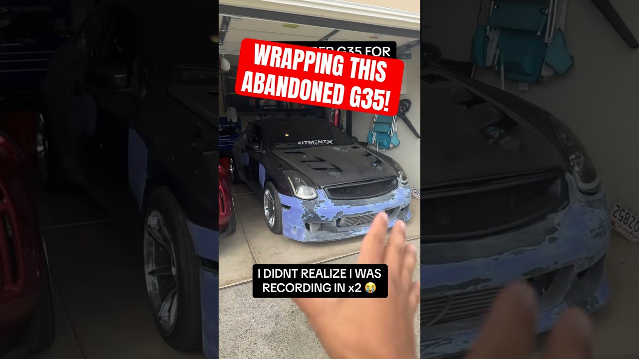 Finally WRAPPING the ABANDONED G35! 