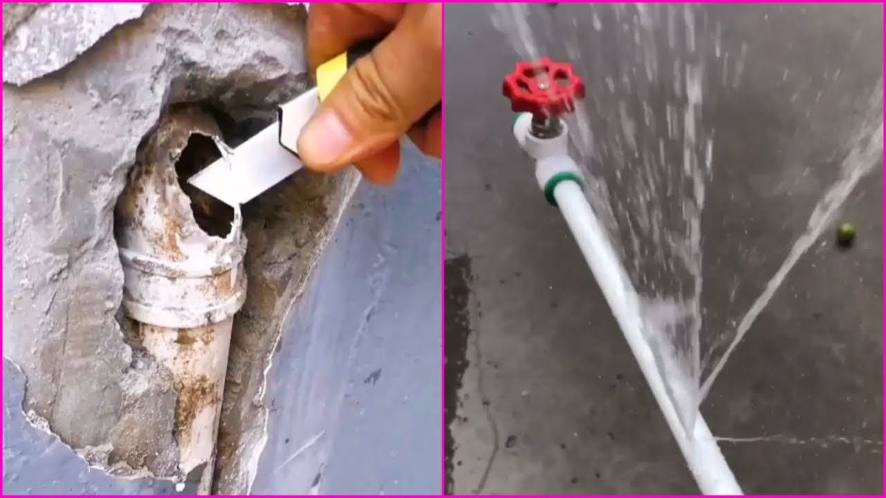 How To Repair Broken & Cracked PVC Pipes Leakage YouTube