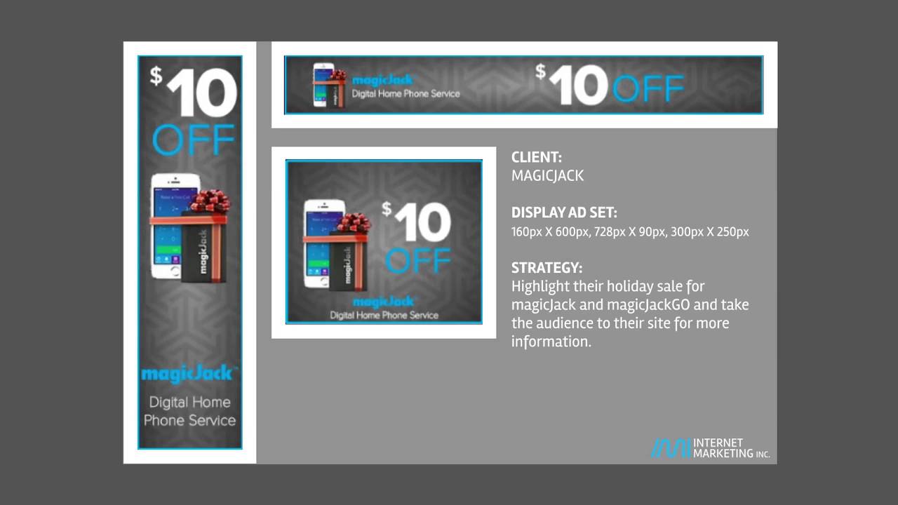 MagicJack - Flash and HTML5 DoubleClick banner set