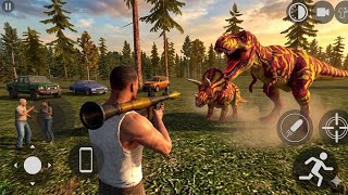 🦖 Dinosaur Hunting Simulator 3D 🦖 | Angry T Rex Attack Mission 😱 Real Dino Survival Gameplay 2026 screenshot 1