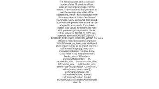 How to add border around an image in opencv python