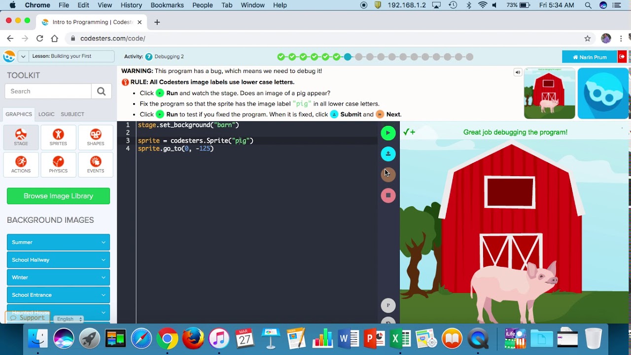 1 1 Codesters Walkthrough - YouTube