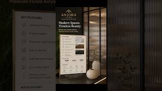 Fulted Acrylic Design Available At ANJORA LIVING #interiordesign #india #homedecor #viral #anjora