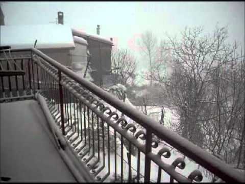 Nevicata a Roccamonfina (Caserta) - 10 febbraio 2012