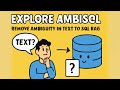 Building Interactive Text to SQL RAG with AmbiSQL | Ambiguity Detection Resolution | Tech Edge AI