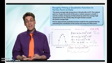 Fitting Quadratic Functions to Data