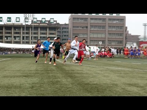 2016 東福岡自彊館中学校 体育祭【部活対抗リレー】先輩高校生の応援もイイ！^^