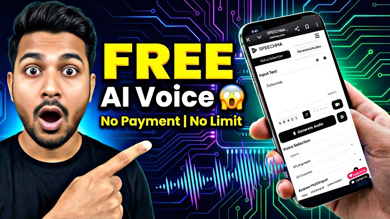 FREE AI Voice Generator 😱 | Ai voice generator free | ai voice kaise banaye