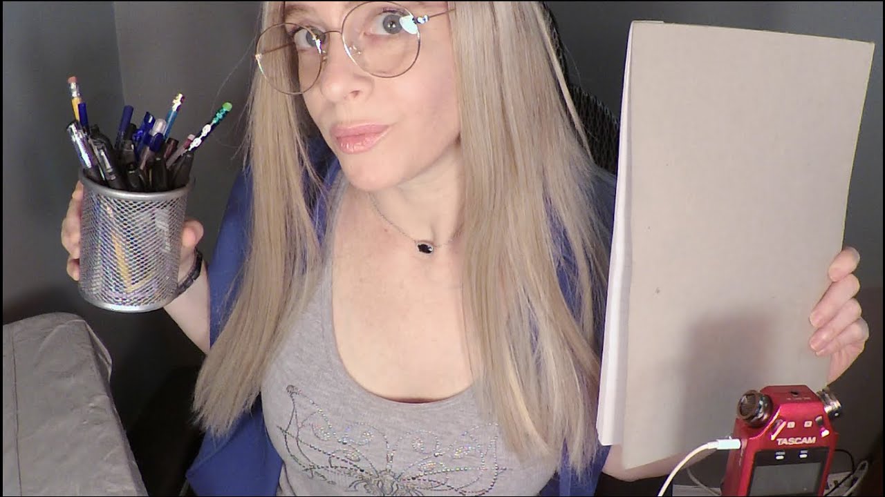 ASMR Dating Service Role Play | Personal Questions | Gum Chewing | Writing Sounds