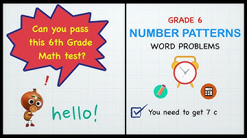 Number Patterns for Grade 6/ Learning with Aya/ Word Problems