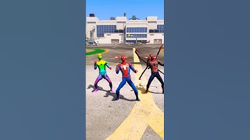 Spiderman Vs Zombie Spiderman In GTA 5 Who Is Powerful💪?#shorts #youtubeshorts #gta5 #akgamesauto