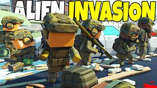 Can US ARMY Survive the ALIEN INVASION of Military Base?! - Ancient Warfare 3