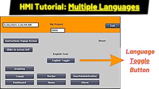 Multi language Project in HMI | Tia portal HMI tutorial