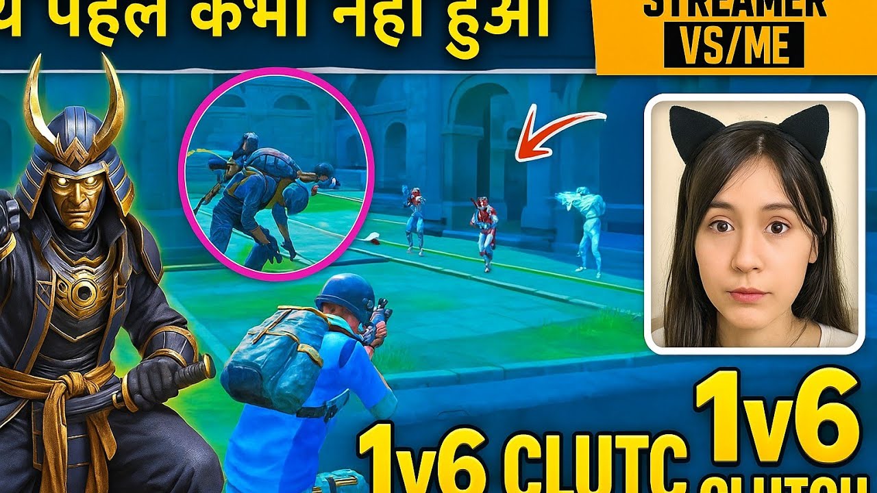 "Outnumbered but Unstoppable – 1v6 Clutch!"