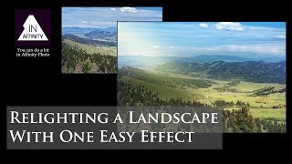 Relighting a Landscape with One Easy Effect in Affinity Photo