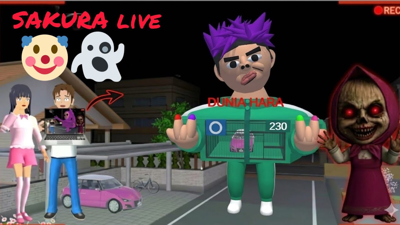 English SAKURA SchoolSimulator : 😄 Happy stream | Playing Solo | Streaming with Turnip