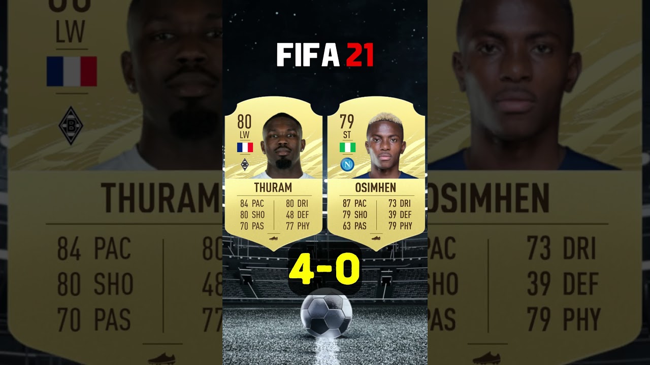 Marcus Thuram VS Victor Osimhen Fifa Comparison 