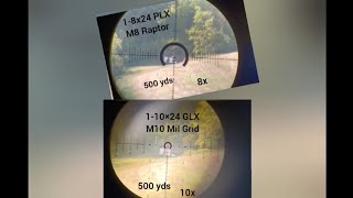 Raptor vs Mil Grid ... Primary Arms reticle