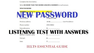 (Latest) New Password Listening Test