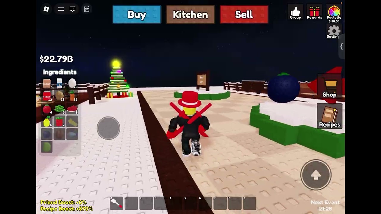 Me playing craft food!