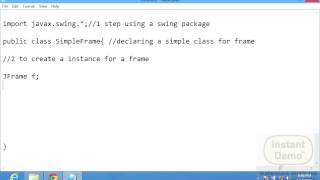 Using JFrame In Swing