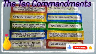 How to make Ten Commandments -  Wall decor 🥰😍 #walldecor #tencommandments