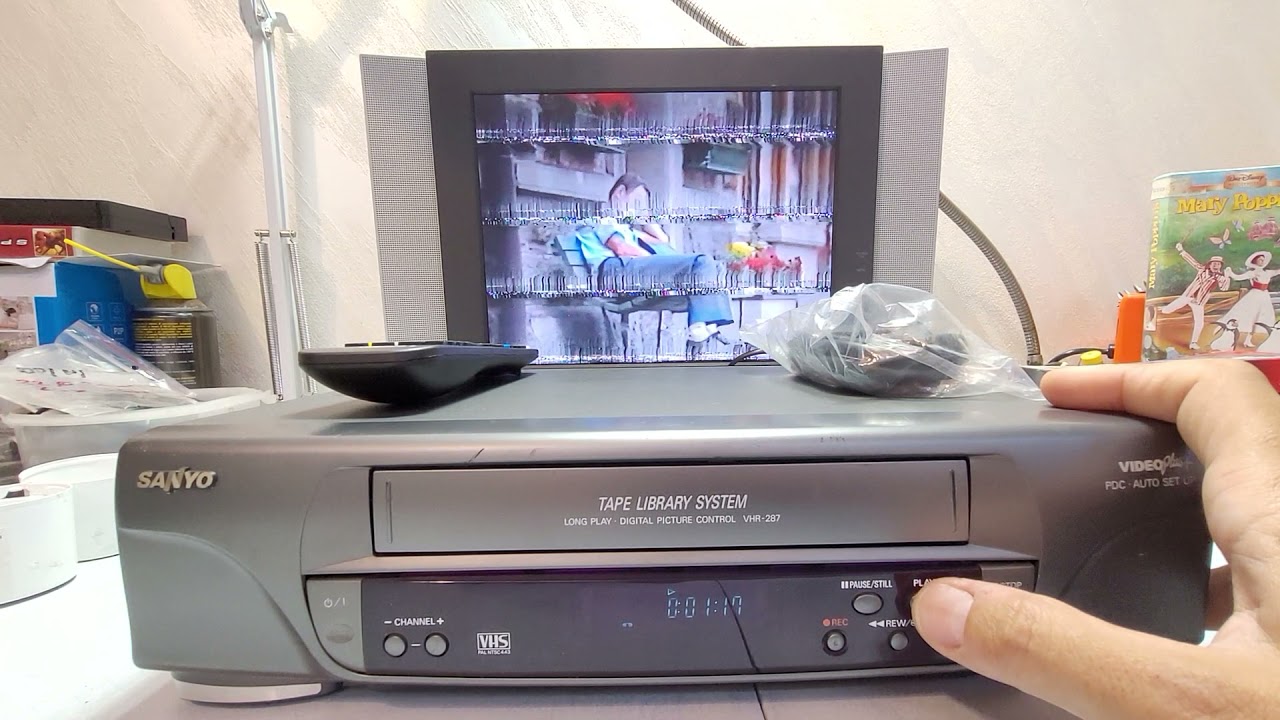 VIDEOREGISTRATORE VHS SANYO VHR-287 LONG PLAY SP-LP PERFETTAMENTE FUNZIONANTE 69€ INCLUSA SPEDIZIONE