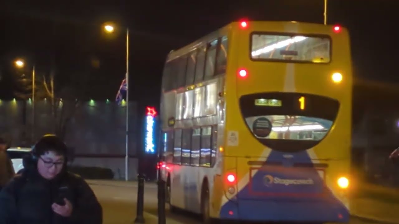 Here is the New livery Stagecoach bus 19391 on the number 1 in Aldershot Tuesday 3 March 2026