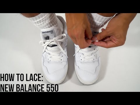 HOW TO LACE AND STYLE NEW BALANCE 550! - YouTube