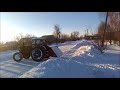 Т40АМ  OFF ROAD Уборка снега самодельным ковшом