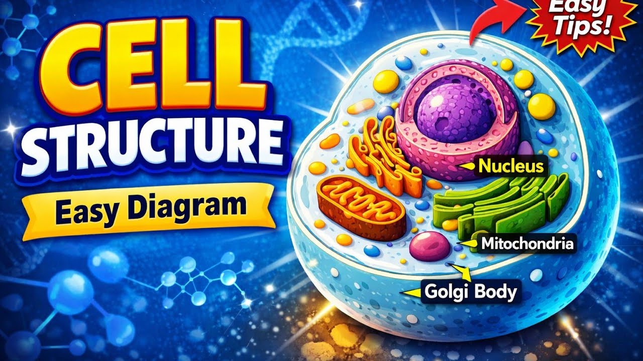 Cell Structure Explained in Hindi | HAP for B.Pharmacy | Easy Trick