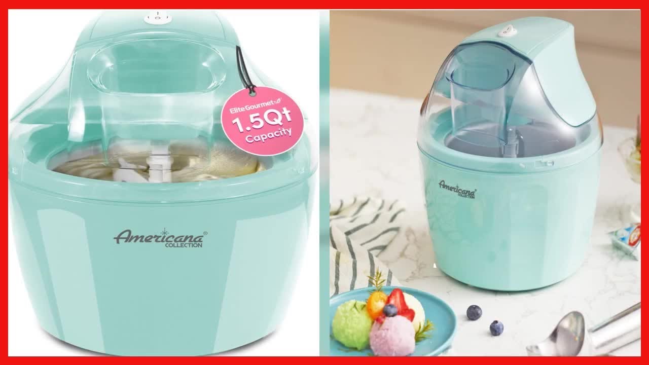 Americana - 1.5Qt. Electric Ice Cream Maker - Mint