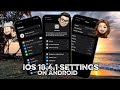 New ios settings update with bold font 2025