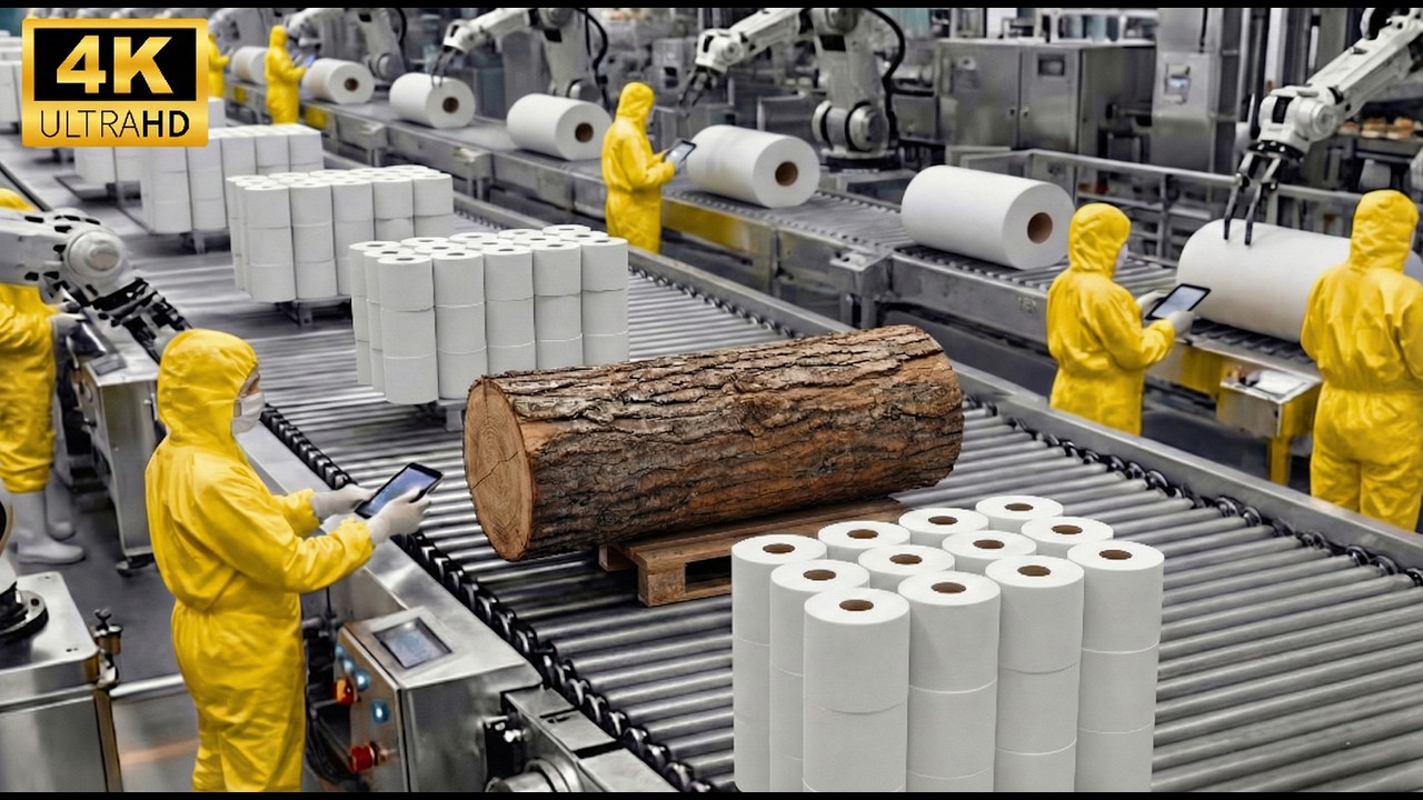 Inside the Charmin Factory: From Wood Logs to Toilet Paper (Full Process)