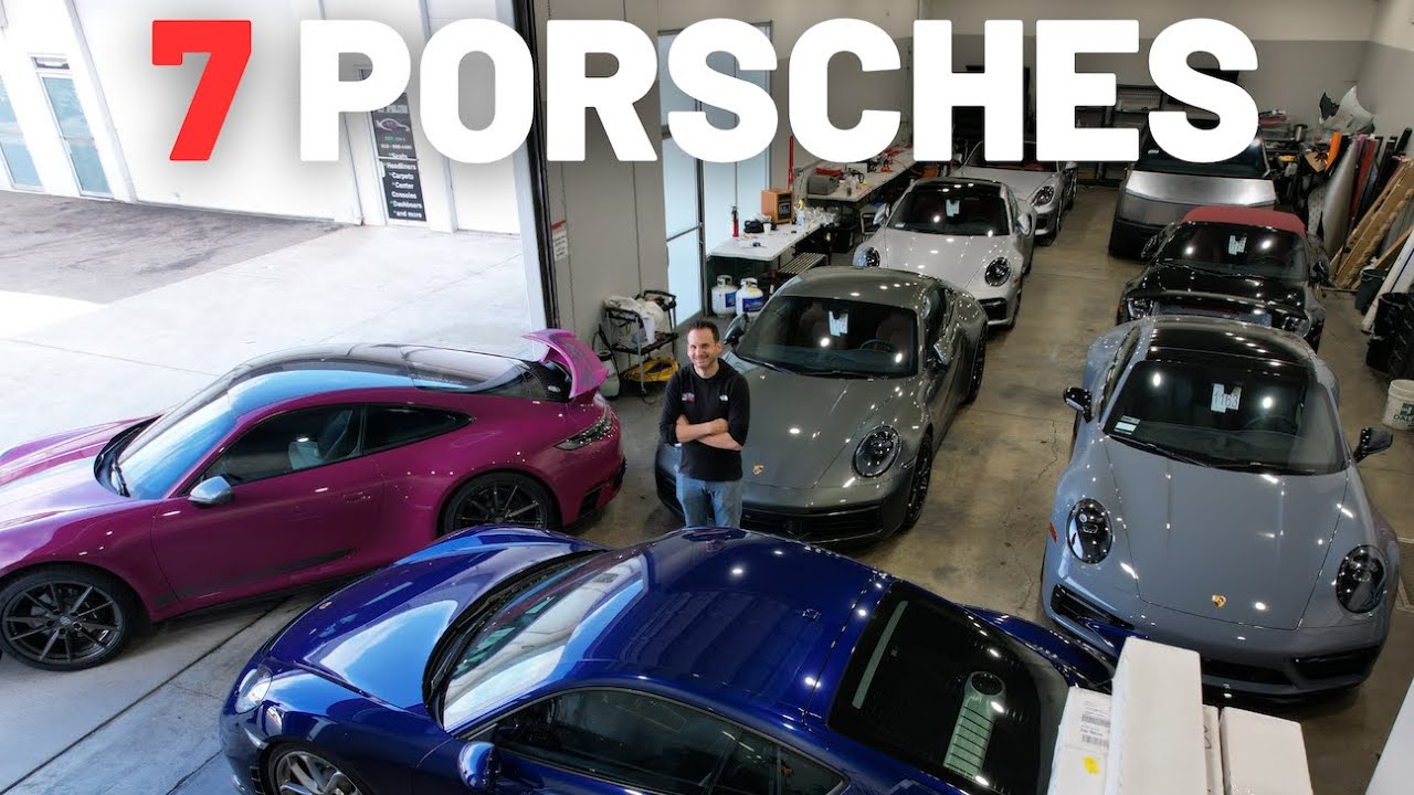 7 PORSCHES at OCDetailing What are owners doing to them? YouTube