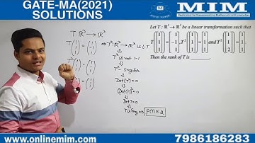3  GATE MA2021 SOLUTIONS Linear Algebra