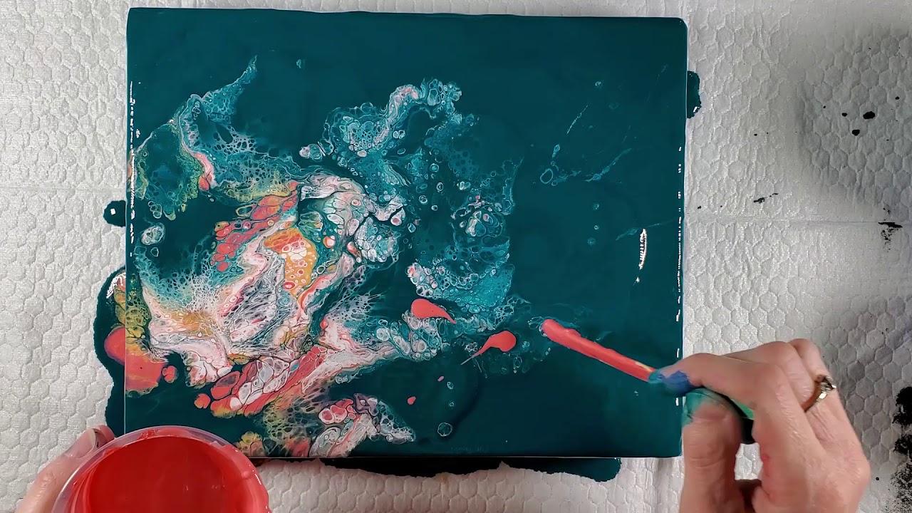 Paint Pour Fluid Art Dutch Pour Technique YouTube