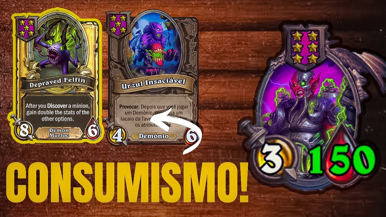 UPANDO STATUS DE VIDA DA TAVERNA | Hearthstone Battlegrounds