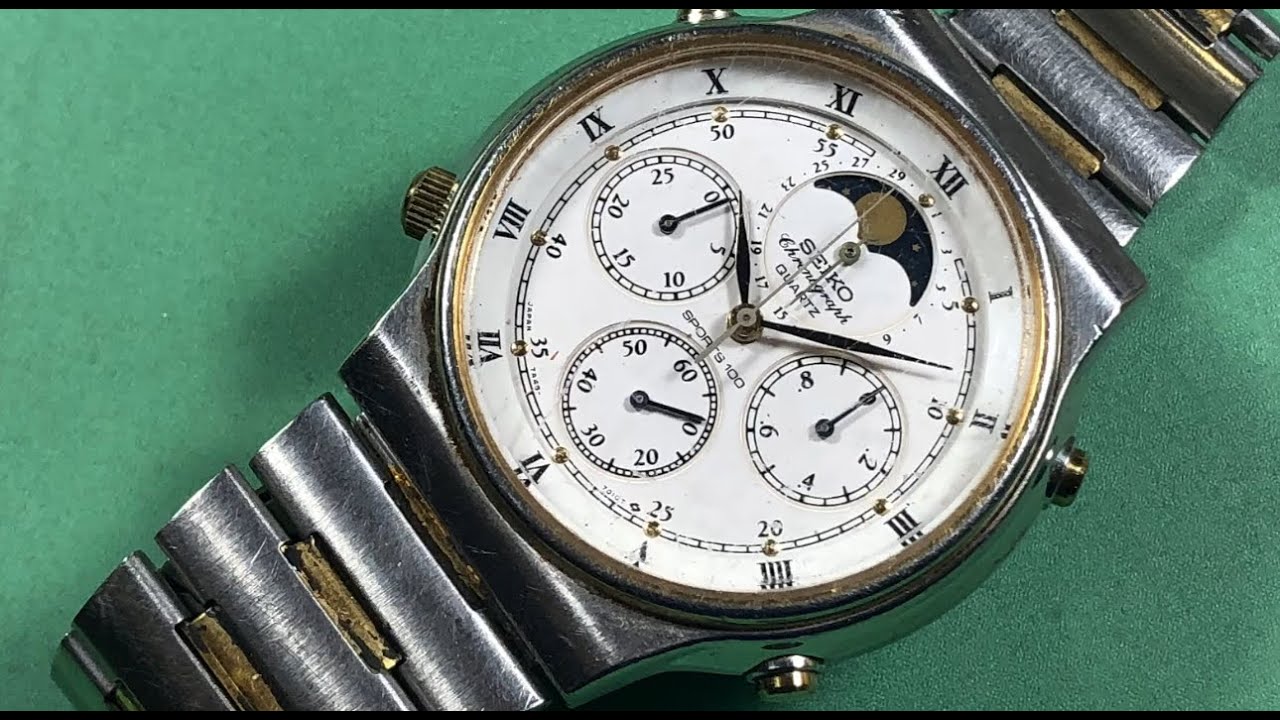 For RW: Seiko 7A48-7009 Moonphase restoration - YouTube