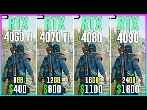 RTX 4060 TI vs RTX 4070 TI vs RTX 4080 vs RTX 4090 - Test in 12 Games