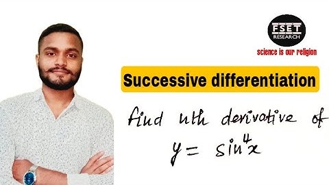 Higher order derivative examples:find the nth derivative of sin^4x||most important question||