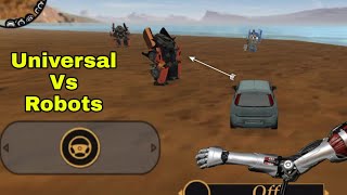 Universal Car VS Robots Gang Fight In Vegas Crime Simulator | who won